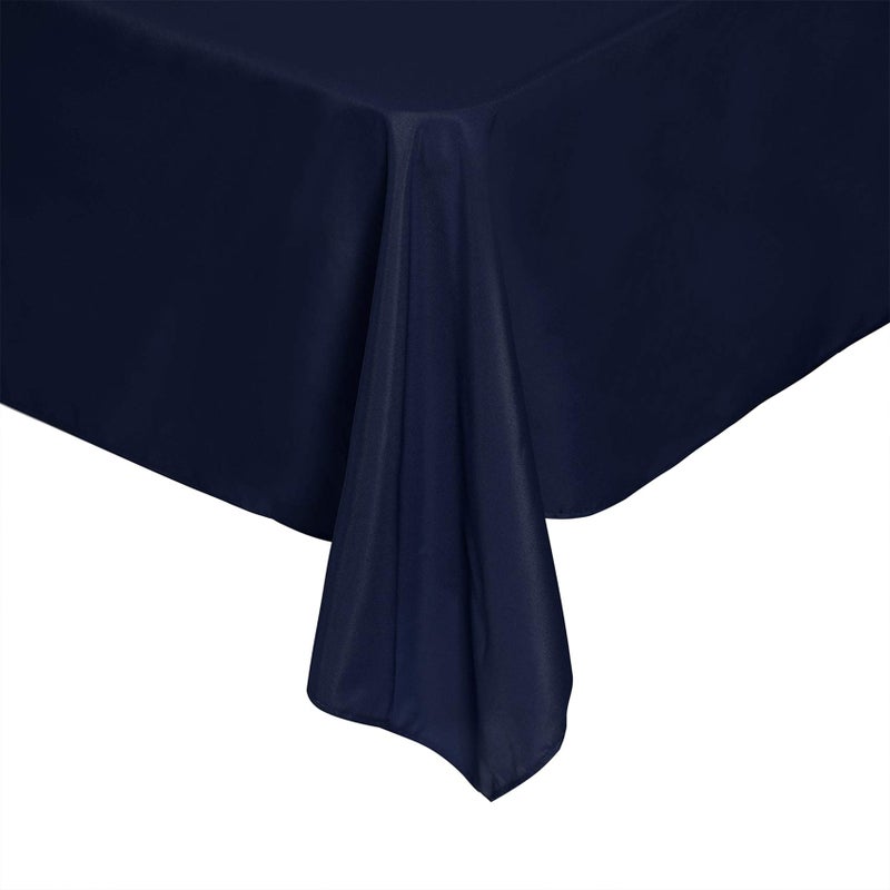 Cupuamon Rectangle Tablecloth 60x102 inch Washable Polyester Fabric Table Cloth for Wedding Party Dining Banquet Decorationï¼ˆ60x102,Navyï¼‰ - Image 5